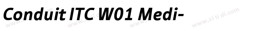 Conduit ITC W01 Medi字体转换